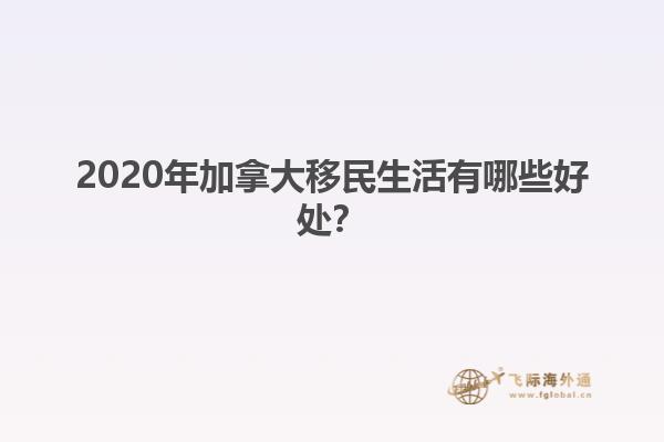 2020年加拿大移民生活有哪些好處？