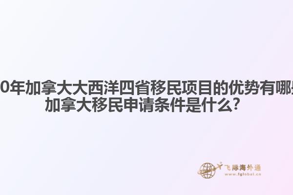 2020年加拿大大西洋四省移民項目的優(yōu)勢有哪些？加拿大移民申請條件是什么？