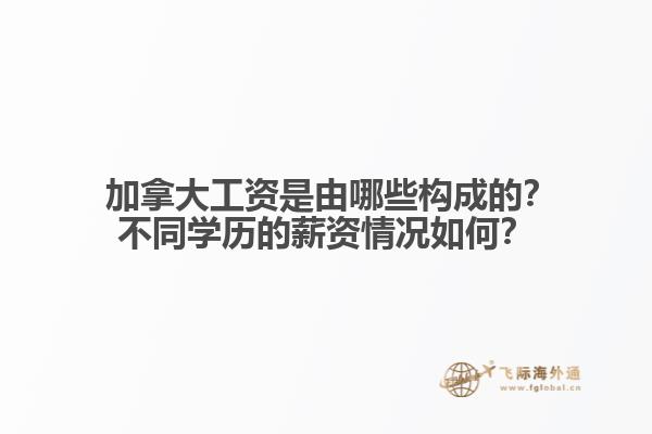 ?加拿大工資是由哪些構成的？不同學歷的薪資情況如何？